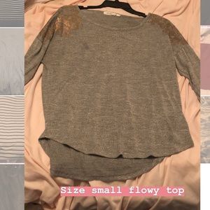 Flowy gray blouse